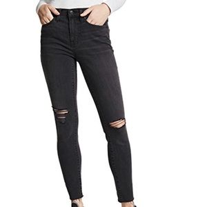 Madewell Skinny high rise ripped jeans